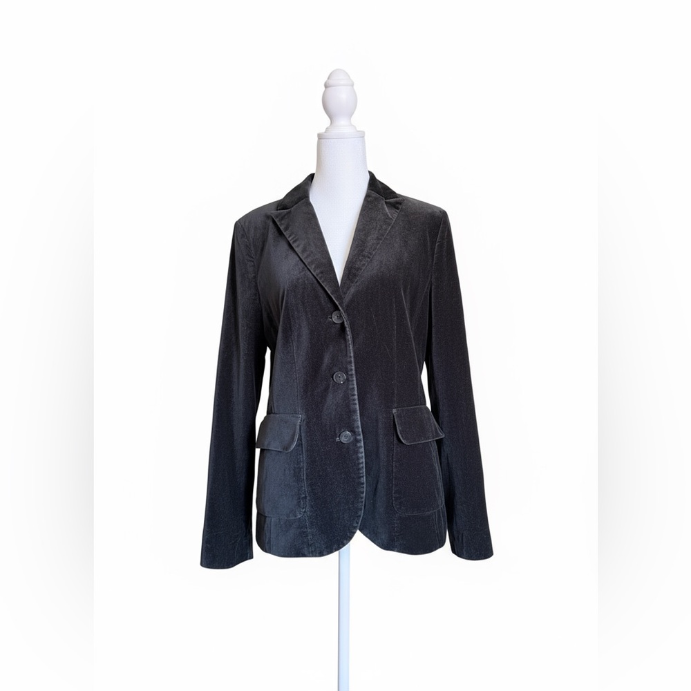 Eddie Bauer Velvet Charcoal Blazer